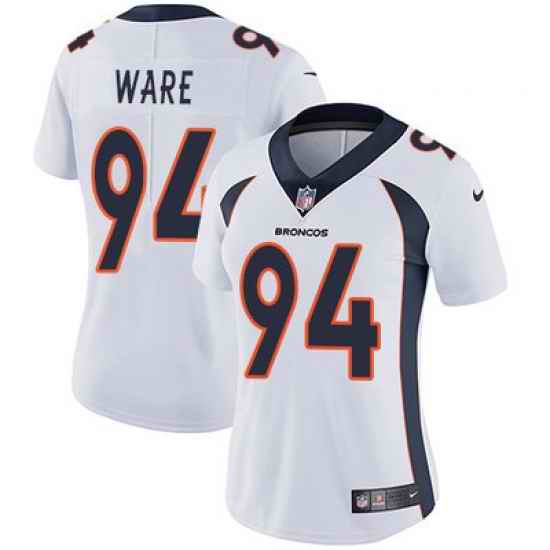 Nike Broncos #94 DeMarcus Ware White Womens Stitched NFL Vapor Untouchable Limited Jersey
